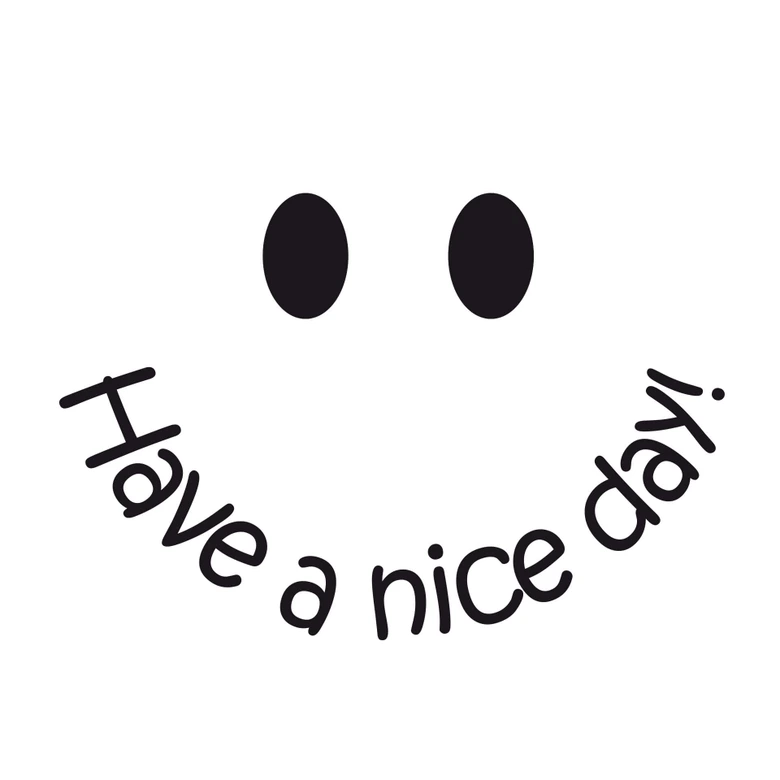 Sticker mural - Smiley 