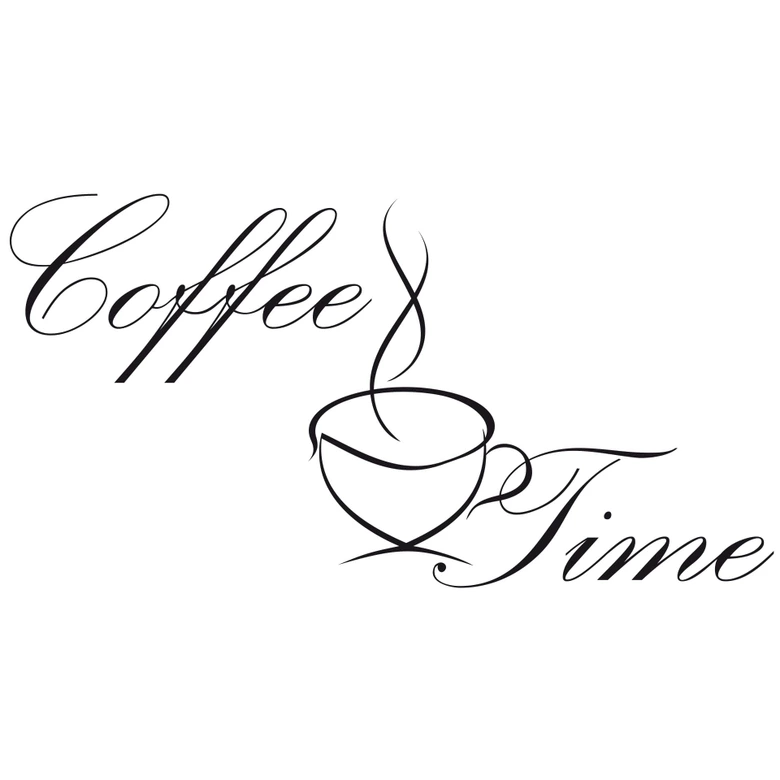 Sticker mural - Coffee Time 2 