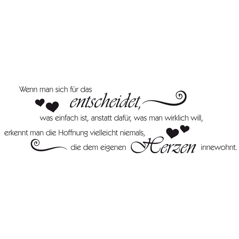 Wandtattoo Wenn man sich für das entscheidet... 
