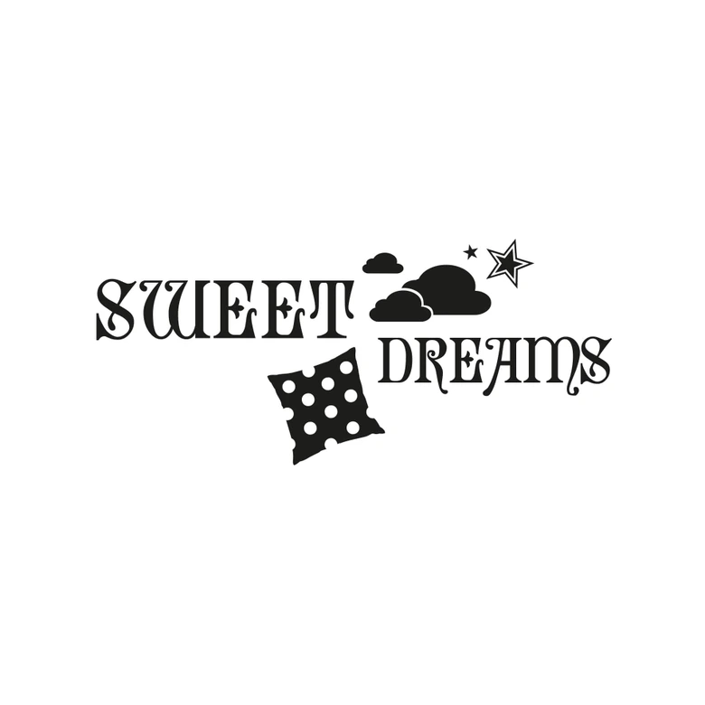 Sticker mural - Sweet Dreams Oreillers 