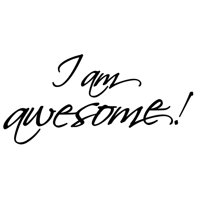 Wandtattoo I am awesome 