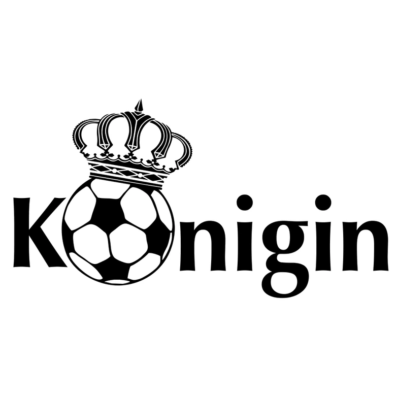 Wandtattoo Fussballkönigin 