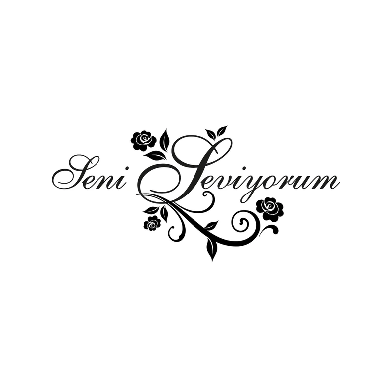 Wandtattoo Seni Seviyorum 