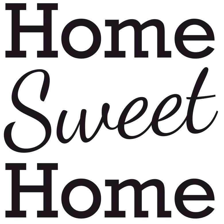 Muursticker Home Sweet Home 2 