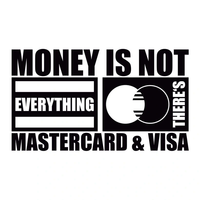 Muursticker Money is not everything... 