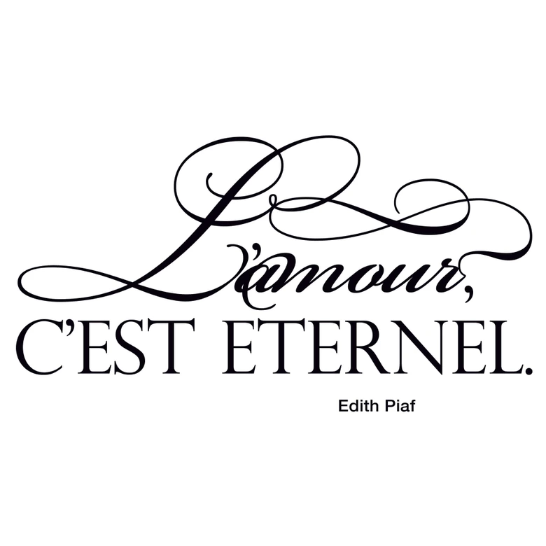 L\'amour c\'est éternel Wall sticker 