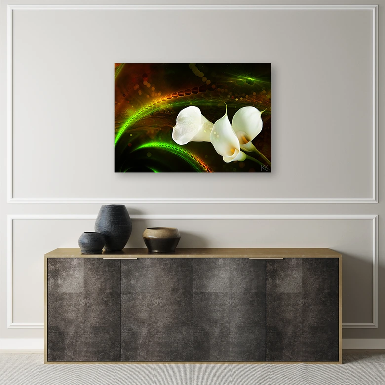 Canvasbillede, Kalien blomsterplanter 