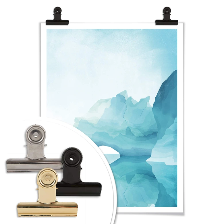 Poster Goed Blauw - Pinguine 