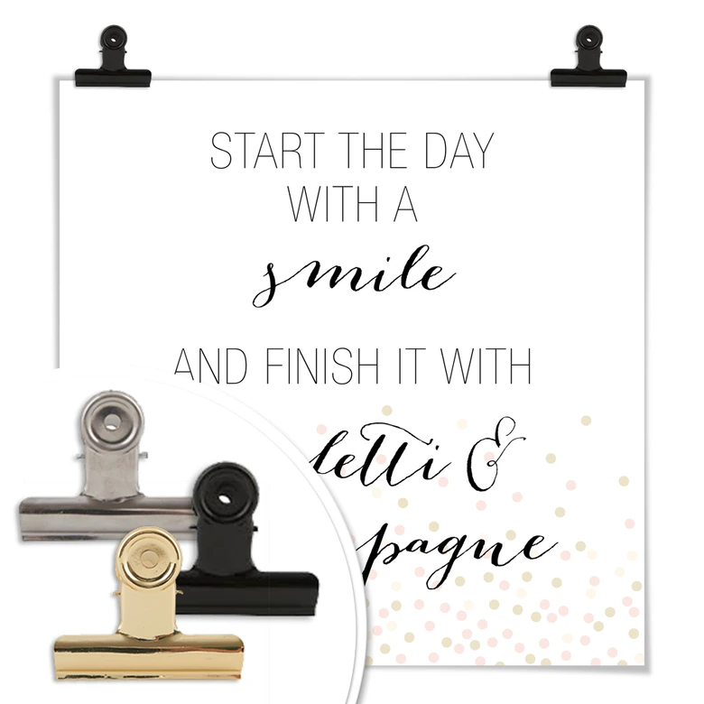 Poster Confetti & Cream - Start the day with a smile 