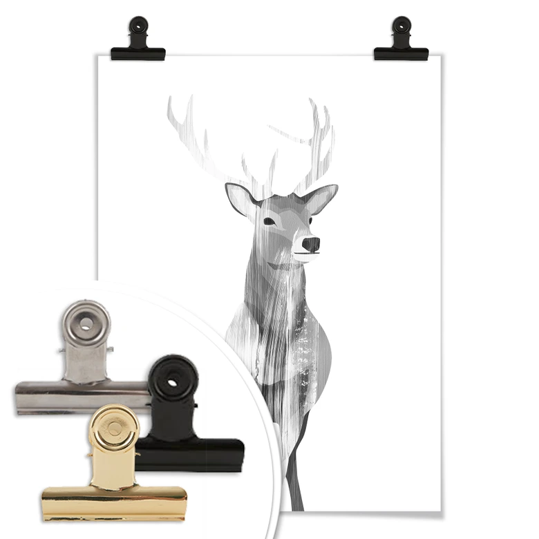 Poster Goed Blauw - Der Hirsch 