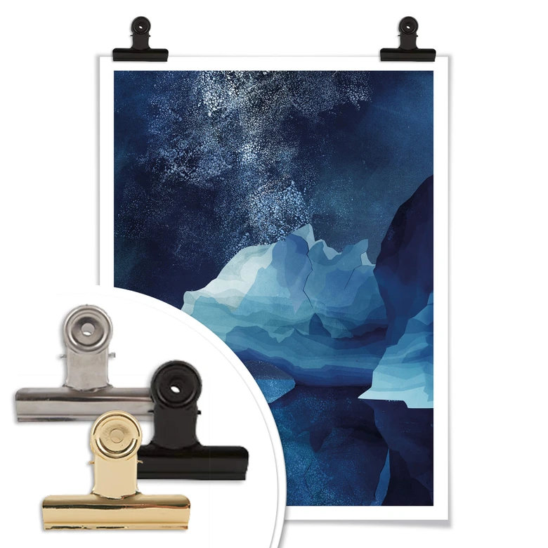 Poster Goed Blauw - Der Polarbär 