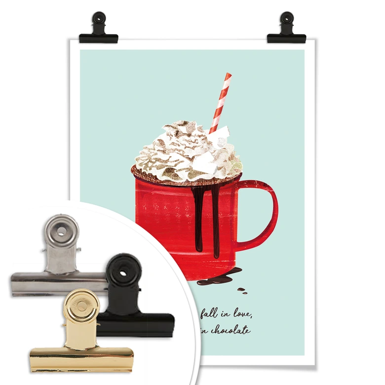 Poster Goed Blauw - Varm choklad 