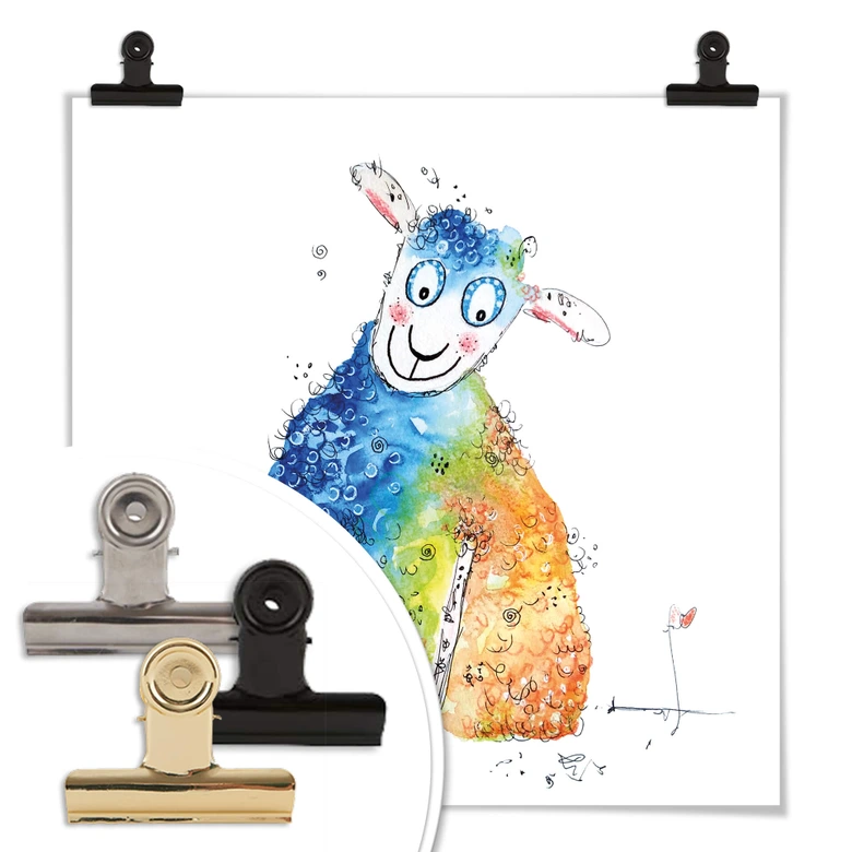 Poster Hagenmeyer - Happy Sheep 