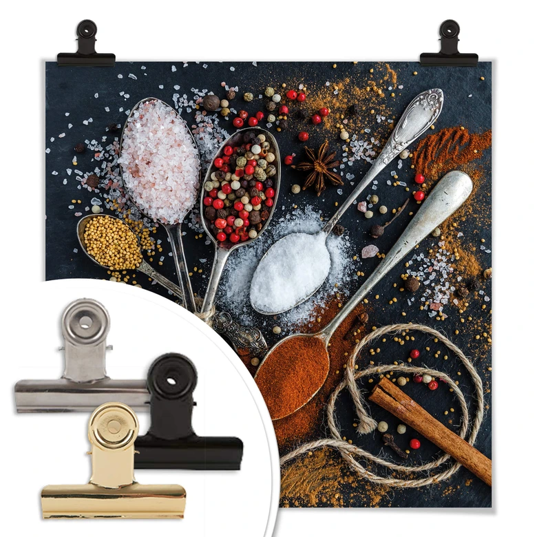 Póster conjunto hierbas 