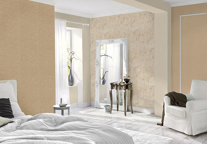 Rasch Mustertapete Vliestapete Black Forest 2016 Uni beige 