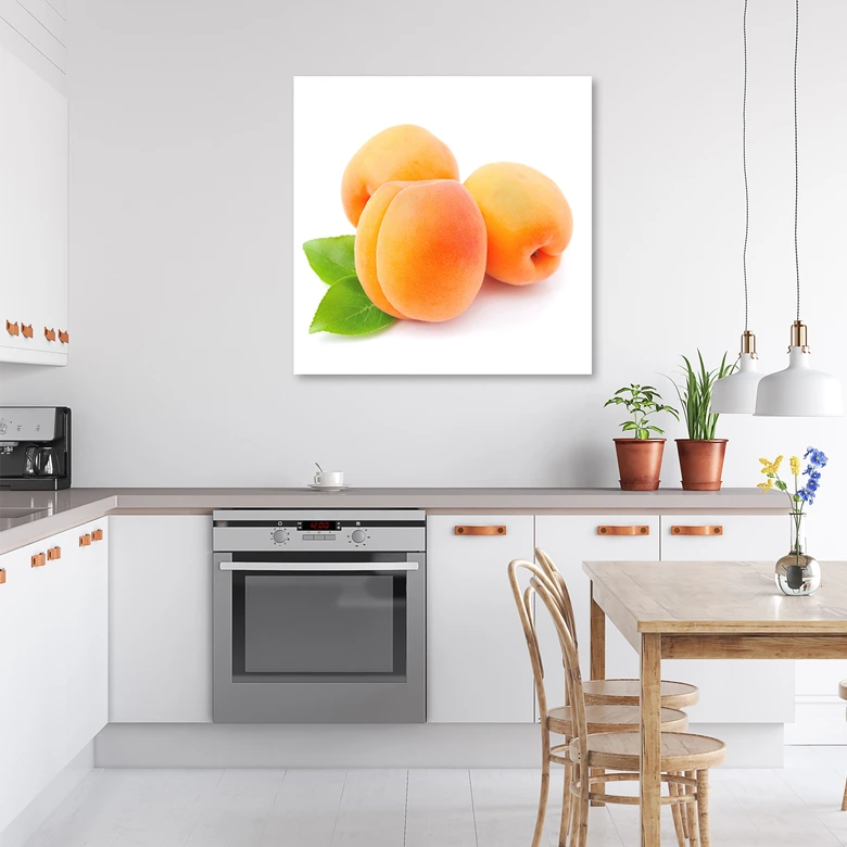 Leinwandbild, Aprikose Obst 