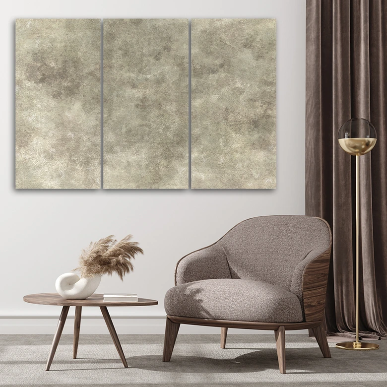 Leinwandbild 3 teilig, Steinwand 