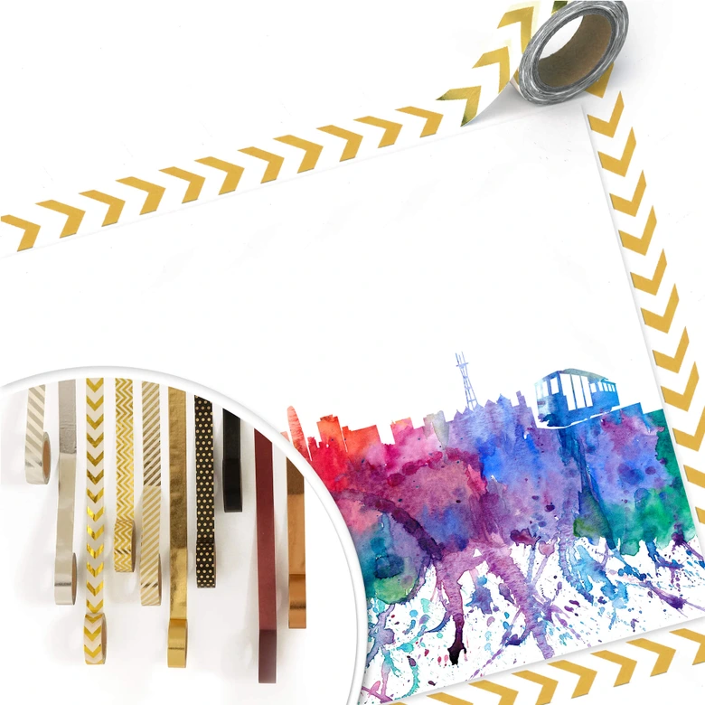 Poster Bleichner - San Francisco Aquarell Skyline 