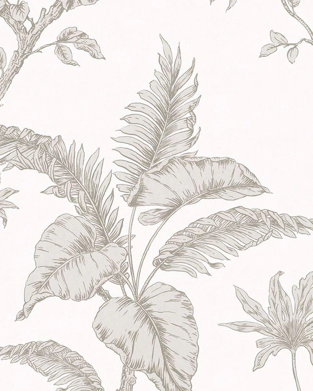 Vliestapete Floral Natur in Beige  