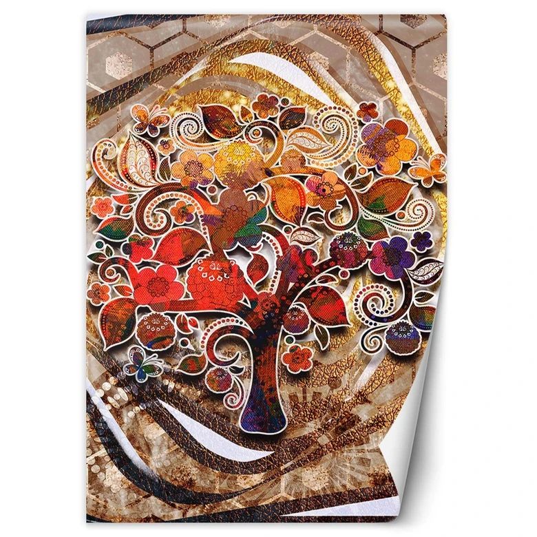 Fototapete, bunter Baum des Lebens Klimt 