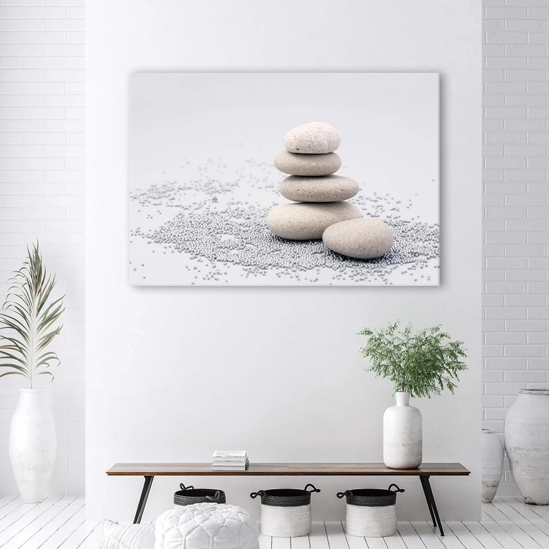 Leinwandbild, Zen-Steine Spa 