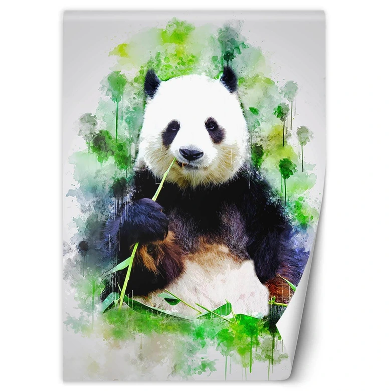 Fototapete, für Kinder Essender Panda 