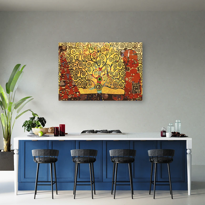 Tableau sur toile, Arbre de vie de Gustav Klimt 
