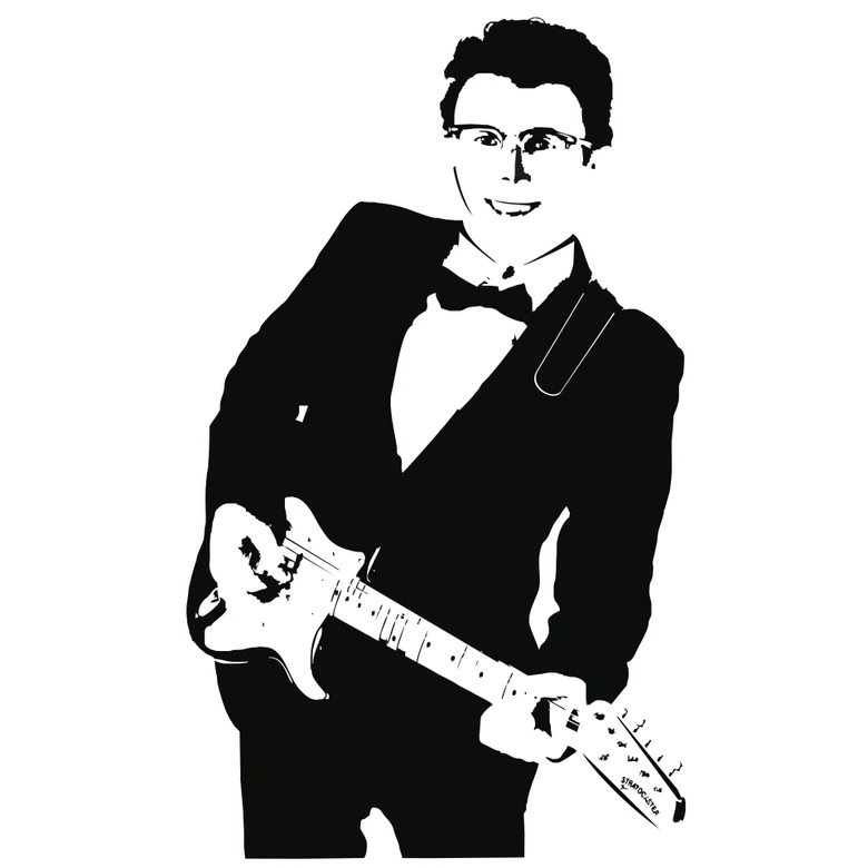 Wandtattoo Buddy Holly 