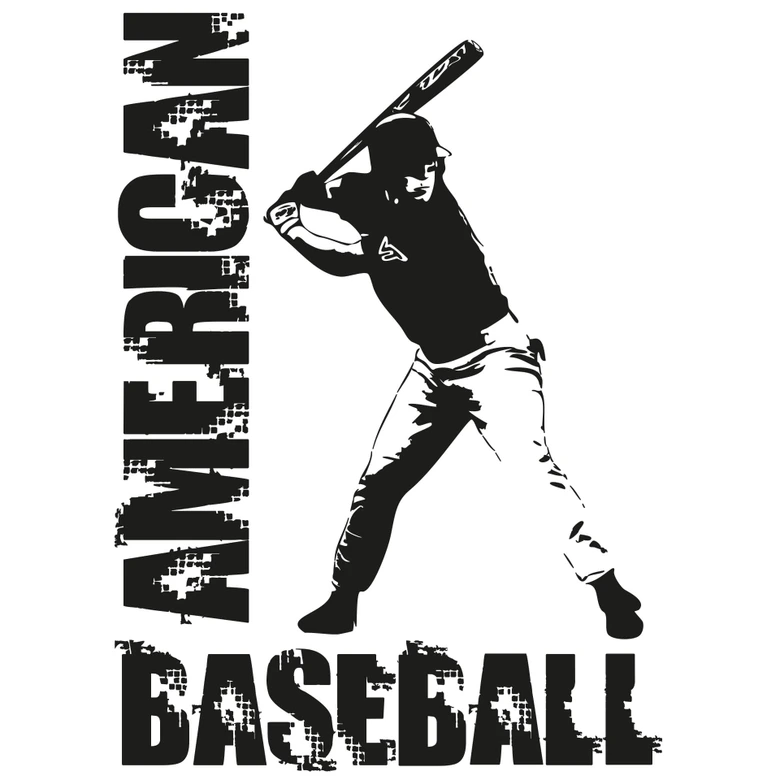 Wandtattoo Baseball 3 