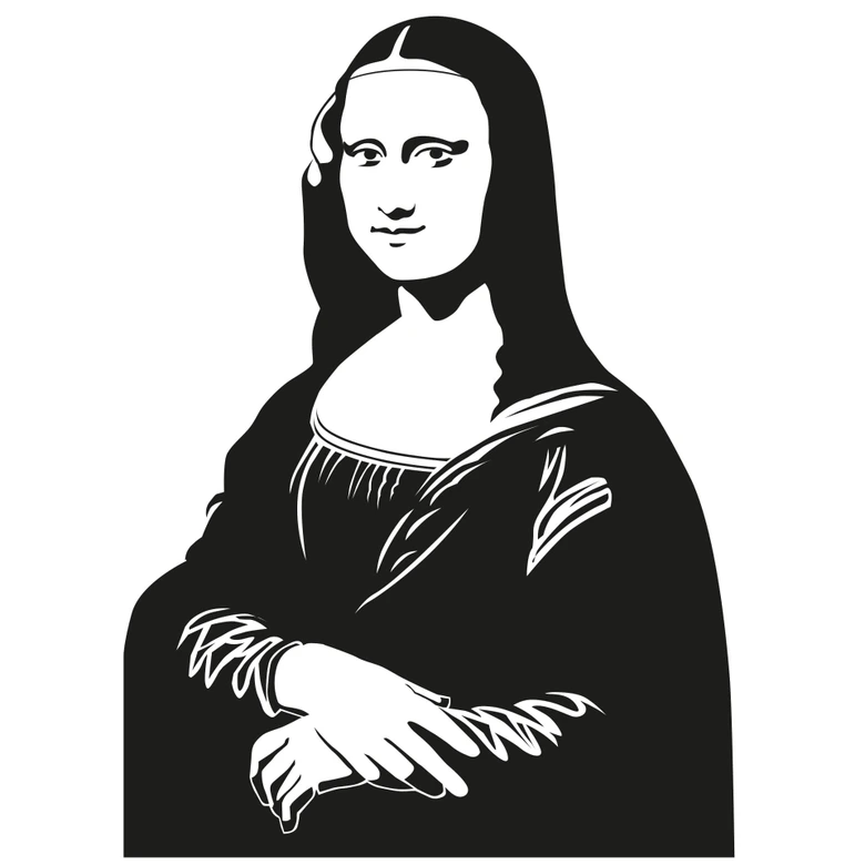 Wandtattoo Mona Lisa 