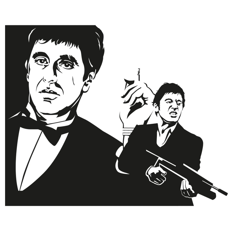 Wandtattoo Scarface 