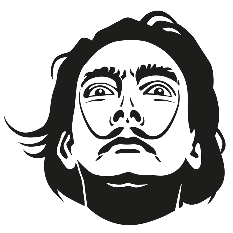 Sticker mural - Dali 