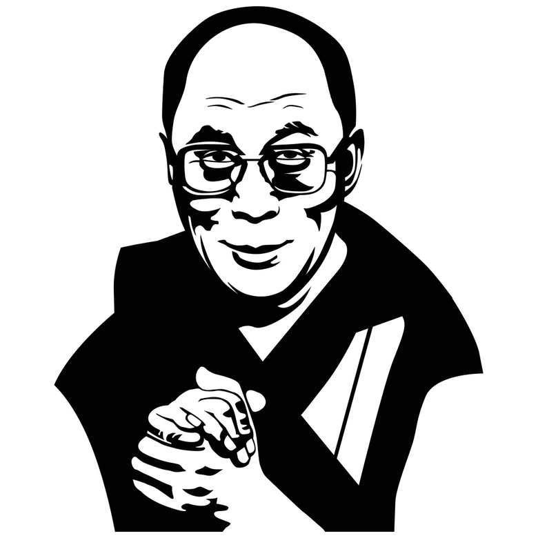 Wandtattoo Dalai Lama 