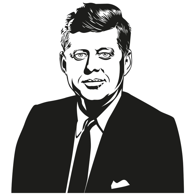 Wandtattoo John F. Kennedy 