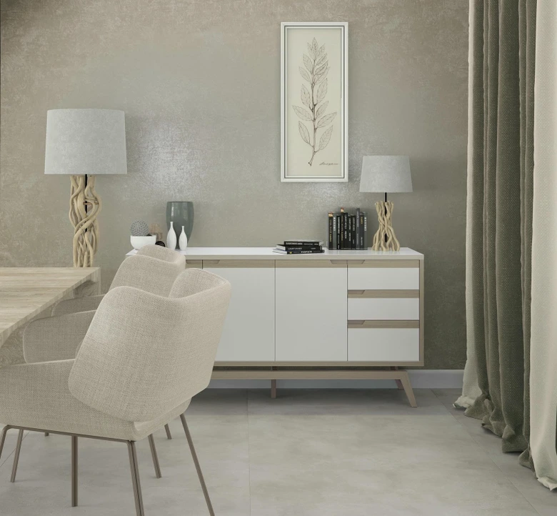 Vliestapete Uni Modern, Klassisch, Opulent in Creme  
