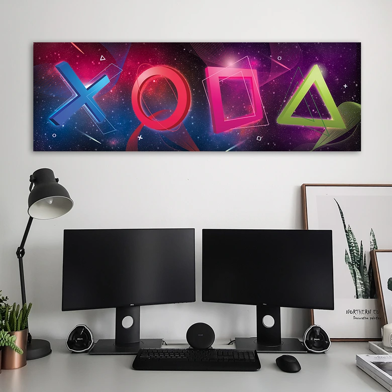 Canvas schilderij, spelconsole voor gamers 