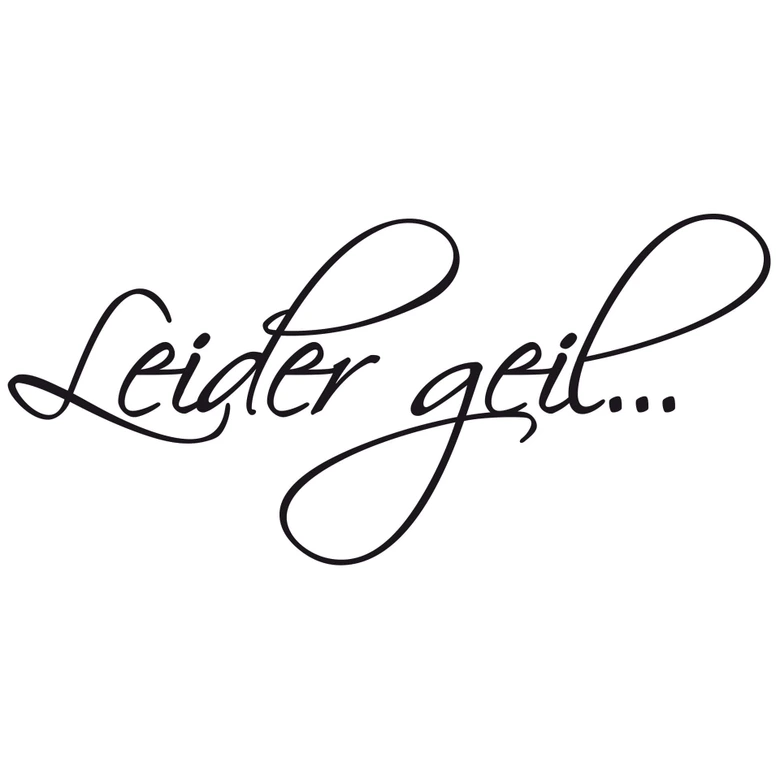 Wandtattoo Leider geil... 