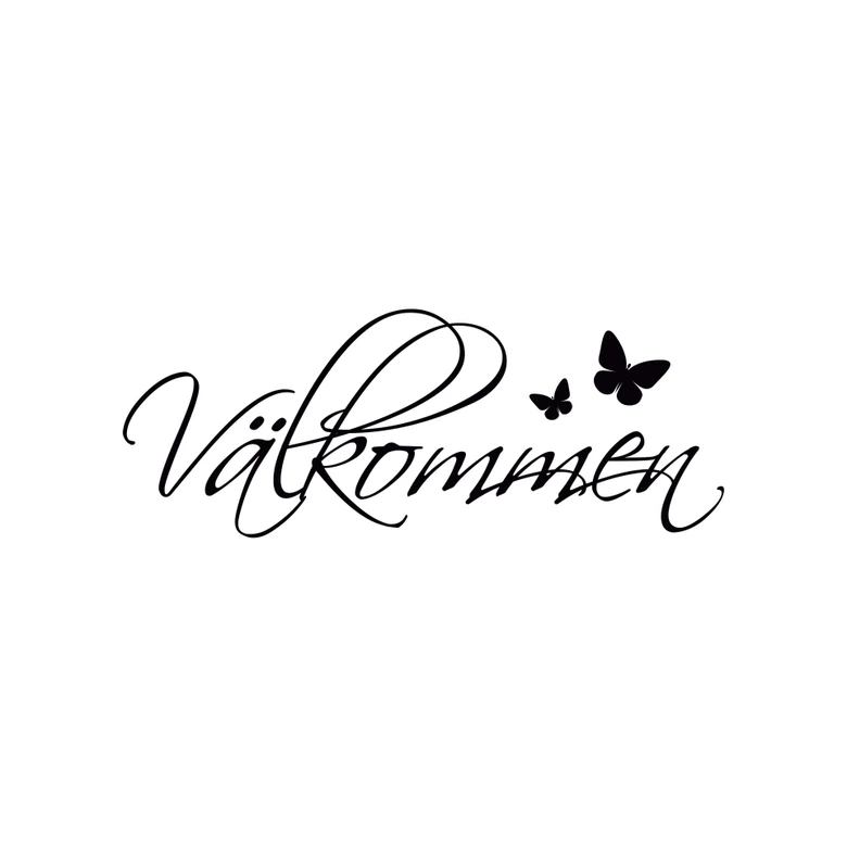 Wandtattoo Välkommen 