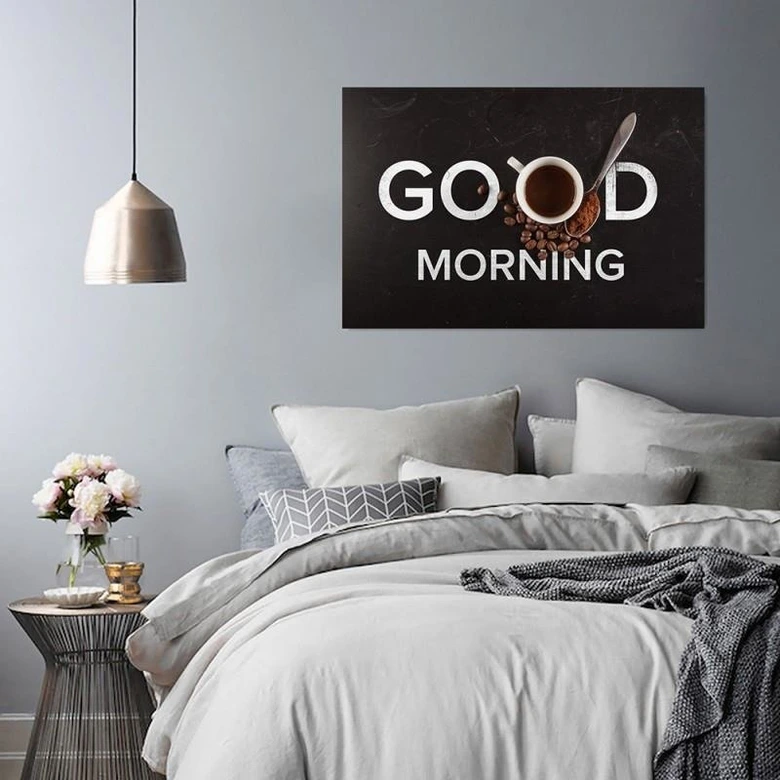 Leinwandbild, Guten Morgen Kaffe 