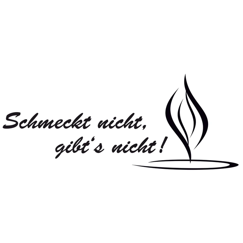 Wandtattoo Schmeckt nicht gibt's nicht! 6 