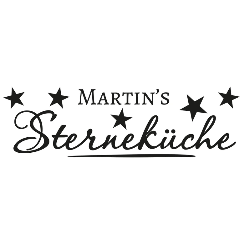 Wandtattoo + Name Sterneküche 