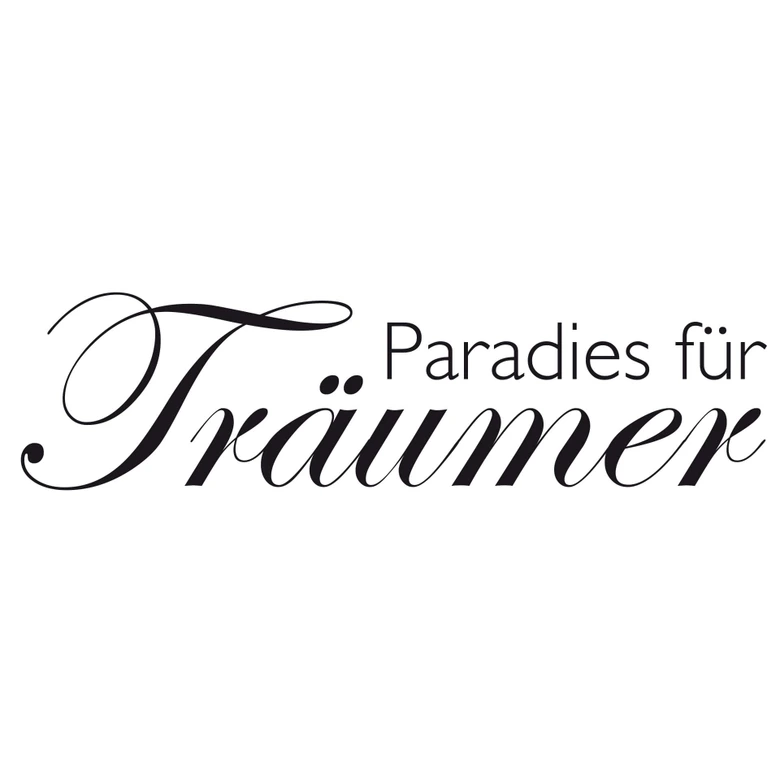 Wandtattoo Paradies für Träumer 2 (2-farbig) 