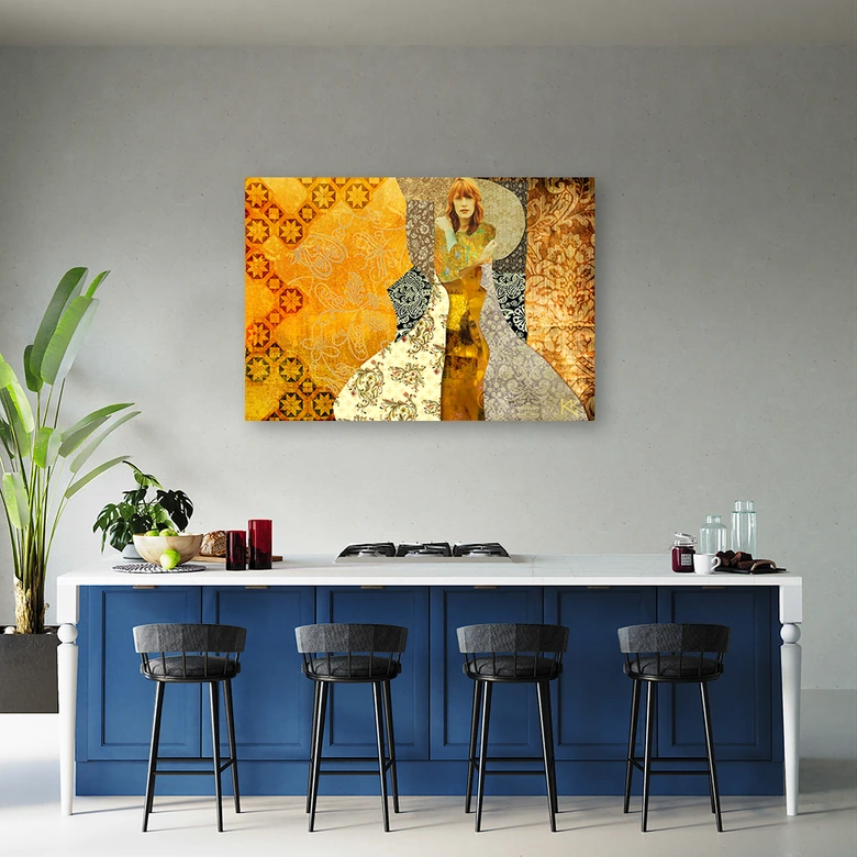 Canvas schilderij, Gustav Klimt vrouw 