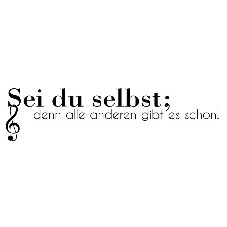 Wandtattoo Sei du selbst... 02 