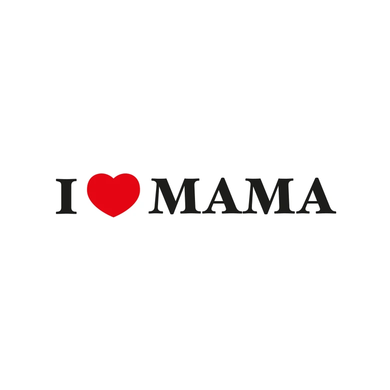 Muursticker I Love Mama 