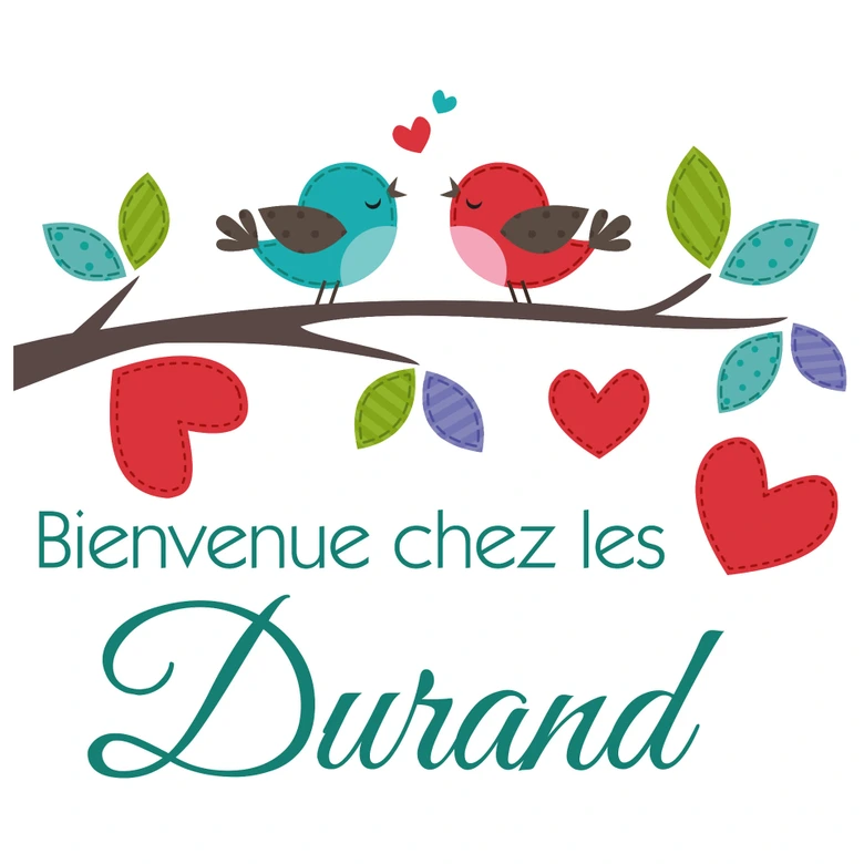 Muursticker Bienvenue chez les.... 