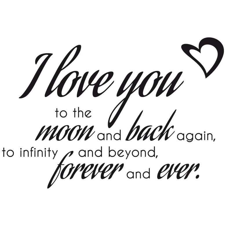 To the Moon and back... Wall sticker 