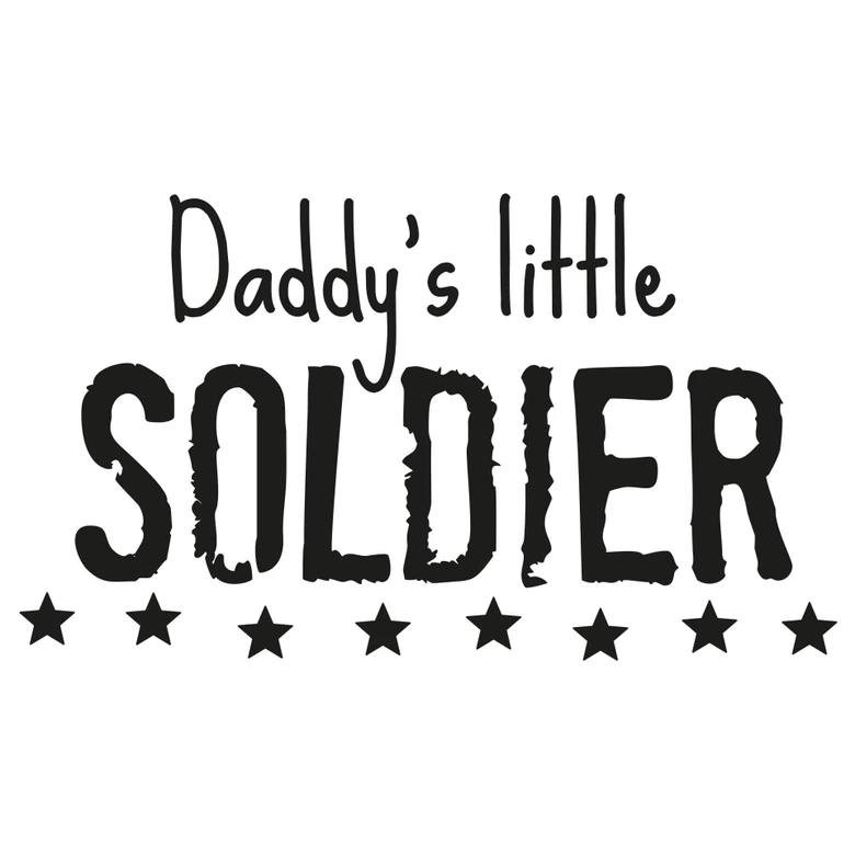 Wandtattoo Daddy's little Soldier 