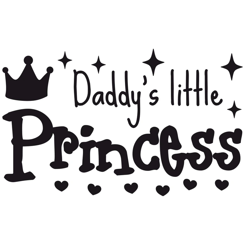 Wallsticker -  Daddy's little Princess 