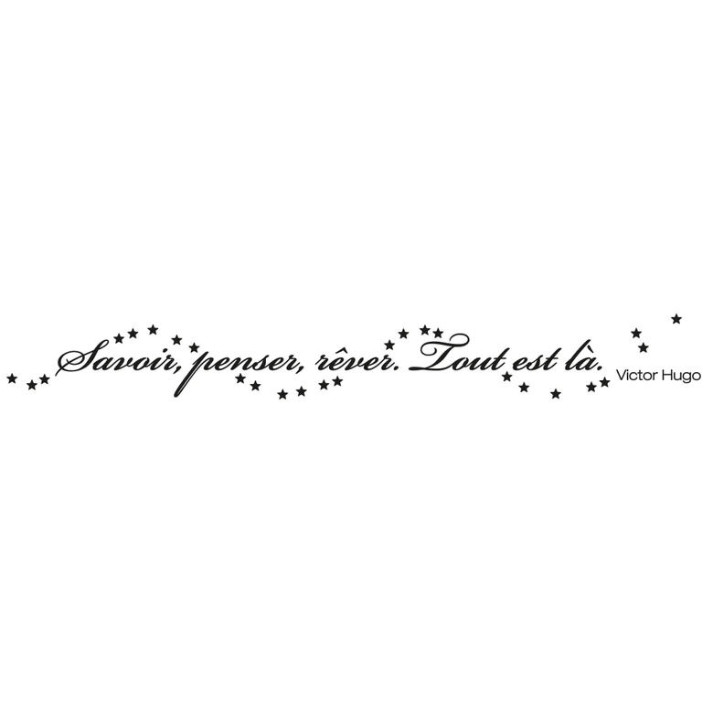 Muursticker Savoir, penser, rever... 